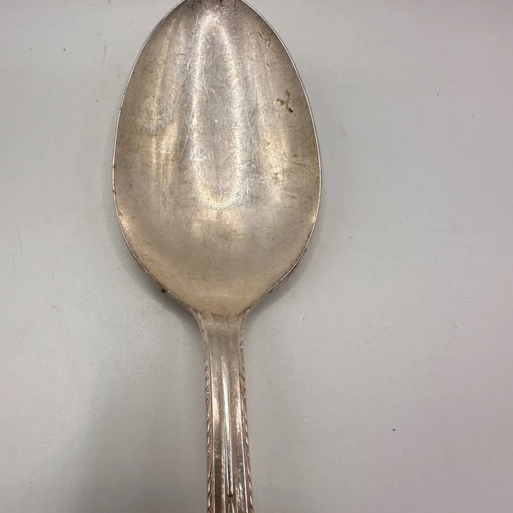 Vintage WALLACE BROS Silver Plate AA 1 Large serving Spoon (8.5